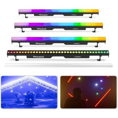 Barra LED BeamZ LCB300 Juego de 4 Barras 36 LED 4 en 1 RGBW 108W Barra LED BeamZ LCB300 Juego de 4 Barras 36 LED 4 en 1 RGBW 108W