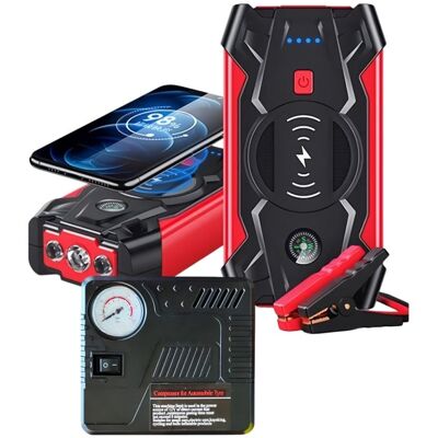 Kit De Arranque De Batería De Coche Con Bomba De Aire De 26000 Mah Klack Q-x7 Kit De Arranque De Batería De Coche Con Bomba De Aire De 26000 Mah Klack Q-x7