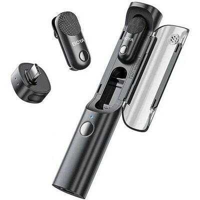 Micrófono Boya Magic-05 USB-C omnidireccional inalámbrico 4 en 1 con IA y estuche de carga Micrófono Boya Magic-05 USB-C omnidireccional inalámbrico 4 en 1 con IA y estuche de carga