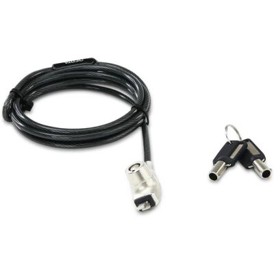 Dicota Cerradura para Portátil Nano - Cable de Seguridad - Antracita - 1.5 M Dicota Cerradura para Portátil Nano - Cable de Seguridad - Antracita - 1.5 M