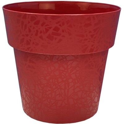 Macetero Riviera Terea Rojo Brillante Polipropileno Ø58 Cm Macetero Riviera Terea Rojo Brillante Polipropileno Ø58 Cm