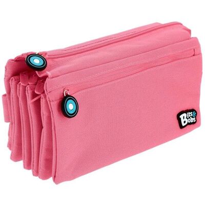 grafoplas Estuche Portatodo Cuádruple Grafoplás Bits Bobs Rosa Claro grafoplas Estuche Portatodo Cuádruple Grafoplás Bits Bobs Rosa Claro