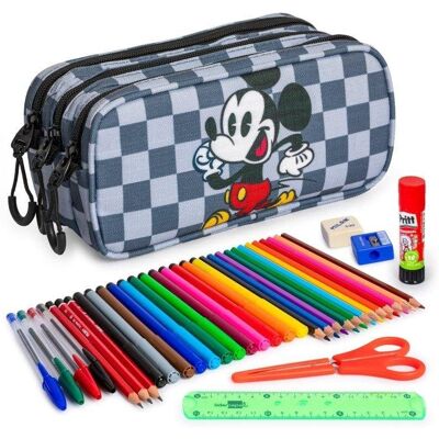 Estuche escolar triple Karactermania ColePack EcoTrick Disney Mickey Mouse Move Estuche escolar triple Karactermania ColePack EcoTrick Disney Mickey Mouse Move