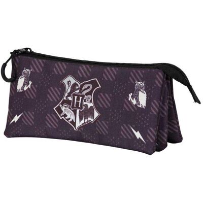 Estuche escolar portatodo triple Harry Potter Karactermania marrón 23 x 11 x 7 cm Estuche escolar portatodo triple Harry Potter Karactermania marrón 23 x 11 x 7 cm