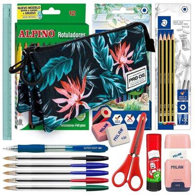 Estuche Triple Karactermania PRODG Portatodo Savage con Material Escolar Estuche Triple Karactermania PRODG Portatodo Savage con Material Escolar
