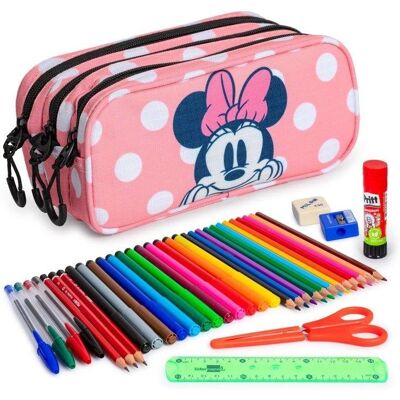 Estuche Escolar Triple Karactermania Minnie Mouse Closer con Material Escolar Incluido Estuche Escolar Triple Karactermania Minnie Mouse Closer con Material Escolar Incluido