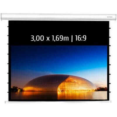 Kimex Pantalla de Proyección Eléctrica Tensionada 3.00x1.69m Formato 16:9 Wi-Fi Carcasa Blanca Kimex Pantalla de Proyección Eléctrica Tensionada 3.00x1.69m Formato 16:9 Wi-Fi Carcasa Blanca