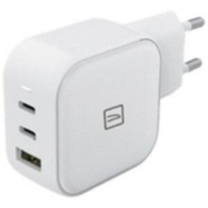Cargador Tucano MA-GAN65P-EU-W Universal 65W 2x USB-C 1x USB-A Blanco Cargador Tucano MA-GAN65P-EU-W Universal 65W 2x USB-C 1x USB-A Blanco