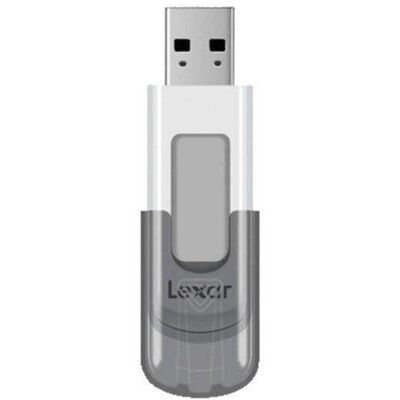 Unidad flash USB Lexar JumpDrive V100 64GB USB 3.2 Gen 1 gris y blanco cap Unidad flash USB Lexar JumpDrive V100 64GB USB 3.2 Gen 1 gris y blanco cap