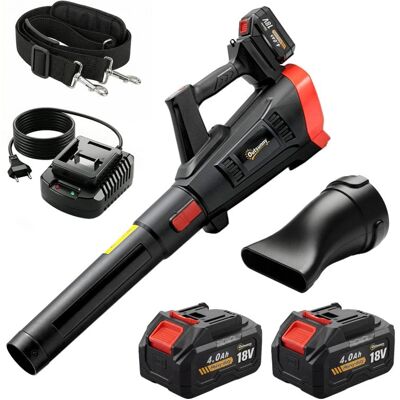 Outsunny Soplador De Hojas Sin Cable 18v Con 2 Baterías 4.0ah Y Cargador Negro Outsunny Soplador De Hojas Sin Cable 18v Con 2 Baterías 4.0ah Y Cargador Negro