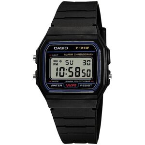 CASIO F-91W-1YEG 38mm Digital Negro Resina Cronómetro Alarma Retroiluminación LED Unisex CASIO F-91W-1YEG 38mm Digital Negro Resina Cronómetro Alarma Retroiluminación LED Unisex