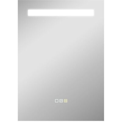 Homcom Espejo De Baño Con Luz Led 70x50 Cm Con 3 Colores De Luz Homcom Espejo De Baño Con Luz Led 70x50 Cm Con 3 Colores De Luz