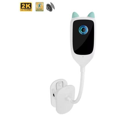 dam-electronics Cámara de vigilancia Dam Electronics Vigilabebés WiFi 2K 3MPX SD Visión 150º Audio Bidireccional dam-electronics Cámara de vigilancia Dam Electronics Vigilabebés WiFi 2K 3MPX SD Visión 150º Audio Bidireccional