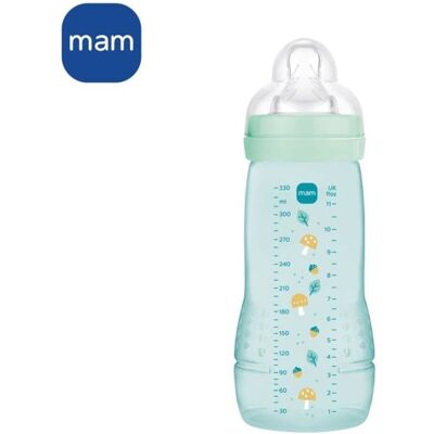 Biberón Mam Easy Active 330 Ml Etapa 2 (6+ Meses) Con Tetina Skinsoft Silicona Cuello Ancho, Tapa Anti-fugas, Materiales Bio-circular Sin Bpa/bps, Color Ice Biberón Mam Easy Active 330 Ml Etapa 2 (6+ Meses) Con Tetina Skinsoft Silicona Cuello Ancho, Tapa Anti-fugas, Materiales Bio-circular Sin Bpa/bps, Color Ice