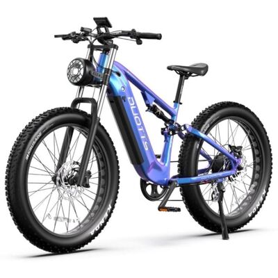 Bicicleta eléctrica DUOTTS E26 750W Bafang 20Ah Suspensión doble hidráulica Azul púrpura Bicicleta eléctrica DUOTTS E26 750W Bafang 20Ah Suspensión doble hidráulica Azul púrpura