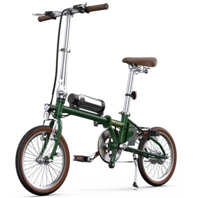 Bicicleta eléctrica OneSport OT02 plegable 250 W batería extraíble 16" verde Bicicleta eléctrica OneSport OT02 plegable 250 W batería extraíble 16" verde