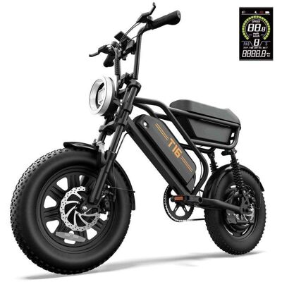 Bicicleta Eléctrica Urlife T16 500W 48V 13Ah 16" Negro Bicicleta Eléctrica Urlife T16 500W 48V 13Ah 16" Negro