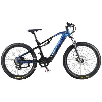 Bicicleta Eléctrica Cyrusher Flex 48V 15Ah 250W 8 Velocidades Azul Bicicleta Eléctrica Cyrusher Flex 48V 15Ah 250W 8 Velocidades Azul