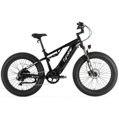 Bicicleta eléctrica Cyrusher Rover Suspensión Total 52V 15,6Ah Negro Bicicleta eléctrica Cyrusher Rover Suspensión Total 52V 15,6Ah Negro