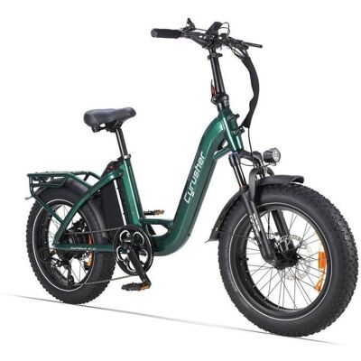 Bicicleta Eléctrica Cyrusher Rumble 2.0 250W 48V 20" Verde Bicicleta Eléctrica Cyrusher Rumble 2.0 250W 48V 20" Verde