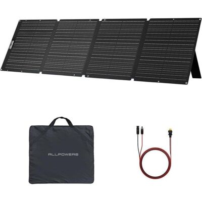 Panel Solar Portátil Allpowers SE200 200W 1 Puerto DC Plegable IP68 Panel Solar Portátil Allpowers SE200 200W 1 Puerto DC Plegable IP68