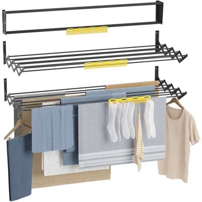 Newlux Wall V120 Tendedero Plegable Pared Negronegro Newlux Wall V120 Tendedero Plegable Pared Negronegro