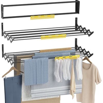 Newlux Wall V100 Tendedero Plegable Pared Negronegro Newlux Wall V100 Tendedero Plegable Pared Negronegro