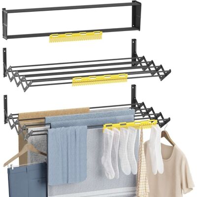 Newlux Wall V80 Tendedero Plegable Pared Negronegro Newlux Wall V80 Tendedero Plegable Pared Negronegro