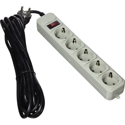 Gembird SPG3-B-15C Regleta Protectora de Sobretensión 5 Tomas Schuko con Interruptor 4.5m Blanca Gembird SPG3-B-15C Regleta Protectora de Sobretensión 5 Tomas Schuko con Interruptor 4.5m Blanca