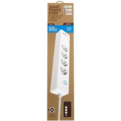 Muvit iO Regleta Wifi con 4 Tomas de Corriente 2x USB QC3.0 18W 1x USB-C 20W Muvit iO Regleta Wifi con 4 Tomas de Corriente 2x USB QC3.0 18W 1x USB-C 20W