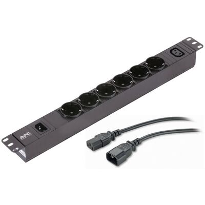 APC Easy PDU EPDU1010B-SCH Unidad de Distribución de Energía (PDU) para Rack 19" 1U con 7 salidas AC APC Easy PDU EPDU1010B-SCH Unidad de Distribución de Energía (PDU) para Rack 19" 1U con 7 salidas AC