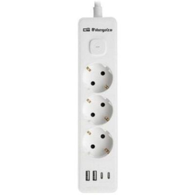 Regleta Orbegozo EN 3100 3 Tomas Corriente 2 USB 2 USB-C Cable 1.4m Blanca Regleta Orbegozo EN 3100 3 Tomas Corriente 2 USB 2 USB-C Cable 1.4m Blanca