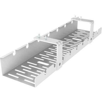 Organizador de cables Activejet CMP502 metálico blanco para escritorio 500 mm Organizador de cables Activejet CMP502 metálico blanco para escritorio 500 mm
