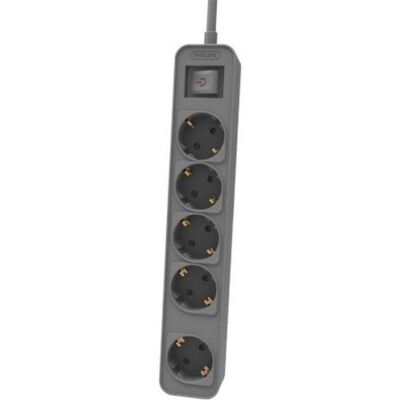 Regleta Philips CHP2154G/12 5 Tomas Schuko Cable 1.5m Gris Regleta Philips CHP2154G/12 5 Tomas Schuko Cable 1.5m Gris