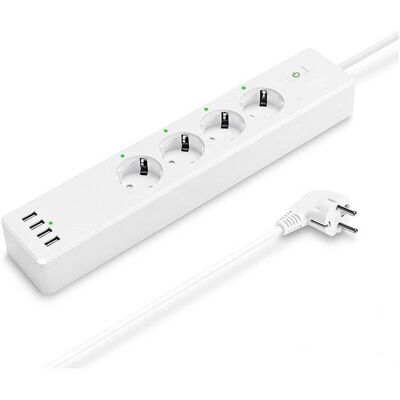Regleta Muvit Io 4 Tomas Inteligente Wi-Fi 4 USB Control Voz 1.8 m Regleta Muvit Io 4 Tomas Inteligente Wi-Fi 4 USB Control Voz 1.8 m