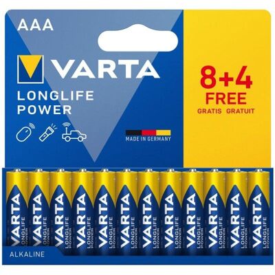 Varta 04903 121 772 Batería AAA para uso doméstico - Alcalina Varta 04903 121 772 Batería AAA para uso doméstico - Alcalina