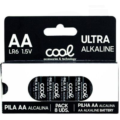 Pila Alcalina AA LR6 COOL Pack 8 uds Pila Alcalina AA LR6 COOL Pack 8 uds