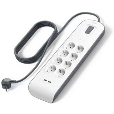 Regleta Belkin BSV804VF2M-V2 8 Tomas con Protección y 2 USB-A 2,4 A Regleta Belkin BSV804VF2M-V2 8 Tomas con Protección y 2 USB-A 2,4 A