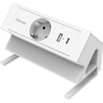 Regleta Fellowes 100137173 1 Toma USB-A USB-C Cable 2 m Interior Blanco Regleta Fellowes 100137173 1 Toma USB-A USB-C Cable 2 m Interior Blanco