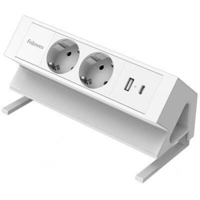 Regleta Fellowes 100137183 2 Tomas USB-A USB-C Cable 2 m Blanco Regleta Fellowes 100137183 2 Tomas USB-A USB-C Cable 2 m Blanco
