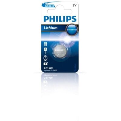 Batería de botón de litio Philips CR1620 - Batería Batería de botón de litio Philips CR1620 - Batería