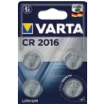 Varta CR2016 Pila de litio - Pack de 4 - Batería doméstica Varta CR2016 Pila de litio - Pack de 4 - Batería doméstica