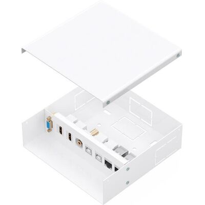 Caja de conexión multimedia Aisens con VGA, HDMI, USB-B y RJ45 Cat.6A STP Caja de conexión multimedia Aisens con VGA, HDMI, USB-B y RJ45 Cat.6A STP
