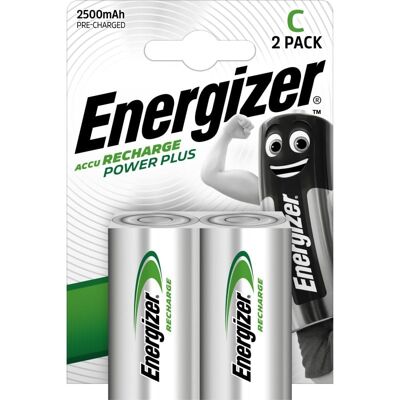 Energizer Power Plus Pilas Recargables 2500mAh C HR14 2 Unidades Energizer Power Plus Pilas Recargables 2500mAh C HR14 2 Unidades