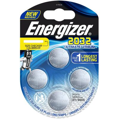 Energizer Ultimate Lithium Pilas CR2032 4 Unidades Energizer Ultimate Lithium Pilas CR2032 4 Unidades