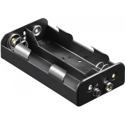 Goobay Portapilas para 4 Pilas FR14/HR14/LR14 Negro Goobay Portapilas para 4 Pilas FR14/HR14/LR14 Negro