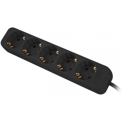Lanberg Regleta 5 tomas Schuko Negra 3m Lanberg Regleta 5 tomas Schuko Negra 3m