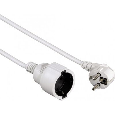 Hama Cable de Alimentación Alargador Schuko 3m Blanco Hama Cable de Alimentación Alargador Schuko 3m Blanco