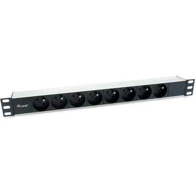 Equip Regleta 8 Tomas para Rack 19" 1U Negro Equip Regleta 8 Tomas para Rack 19" 1U Negro