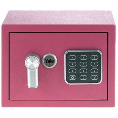Caja fuerte Yale YSV/170/DB2/P rosa 3,8L electrónica acero portátil Caja fuerte Yale YSV/170/DB2/P rosa 3,8L electrónica acero portátil